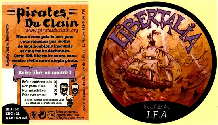 Etiquette BRASSERIE LES PIRATES DU CLAIN 05
