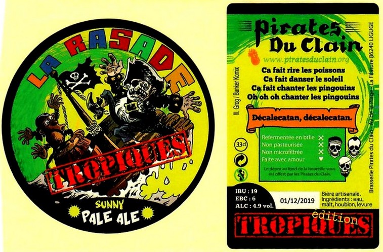Etiquette BRASSERIE LES PIRATES DU CLAIN 06