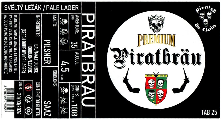 Etiquette BRASSERIE LES PIRATES DU CLAIN 17