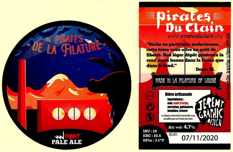Etiquette BRASSERIE LES PIRATES DU CLAIN 39