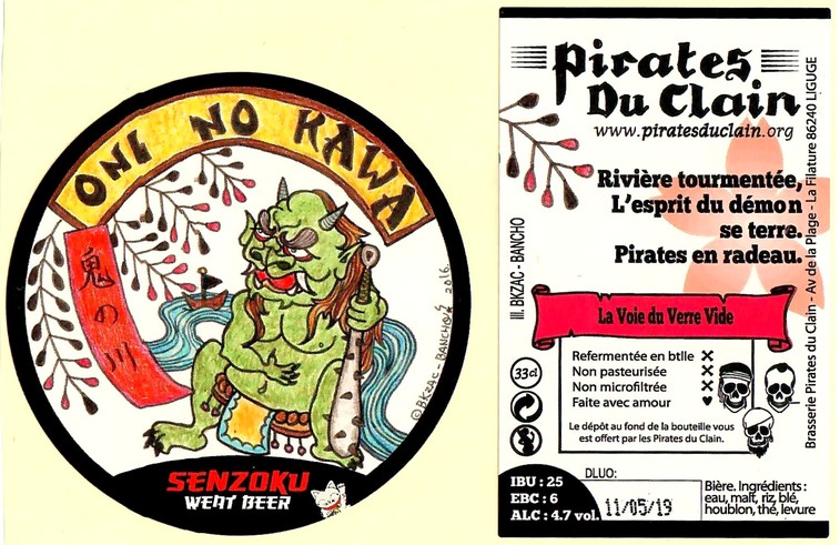Etiquette BRASSERIE LES PIRATES DU CLAIN 40