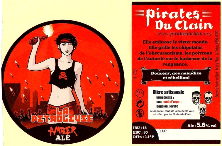 Etiquette BRASSERIE LES PIRATES DU CLAIN 42