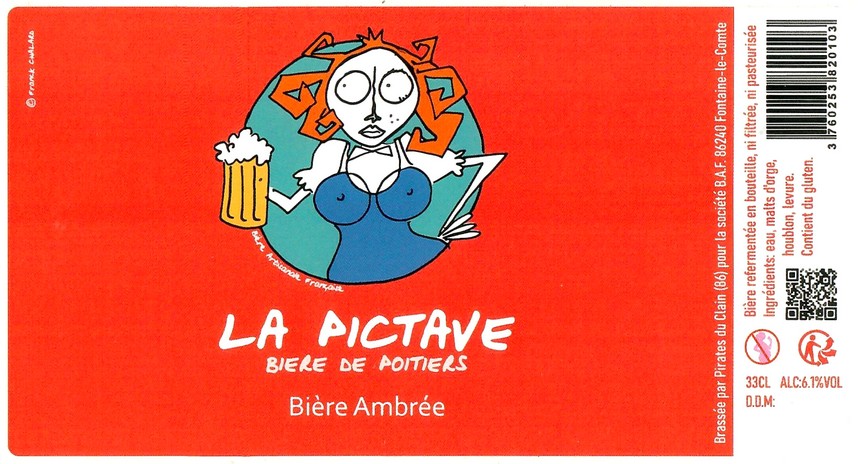Etiquette BRASSERIE LES PIRATES DU CLAIN 55