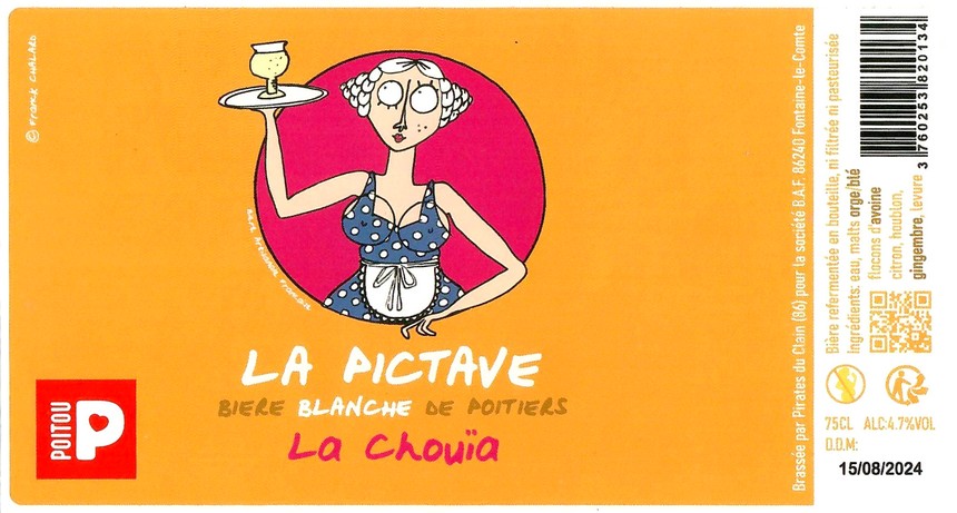 Etiquette BRASSERIE LES PIRATES DU CLAIN 69
