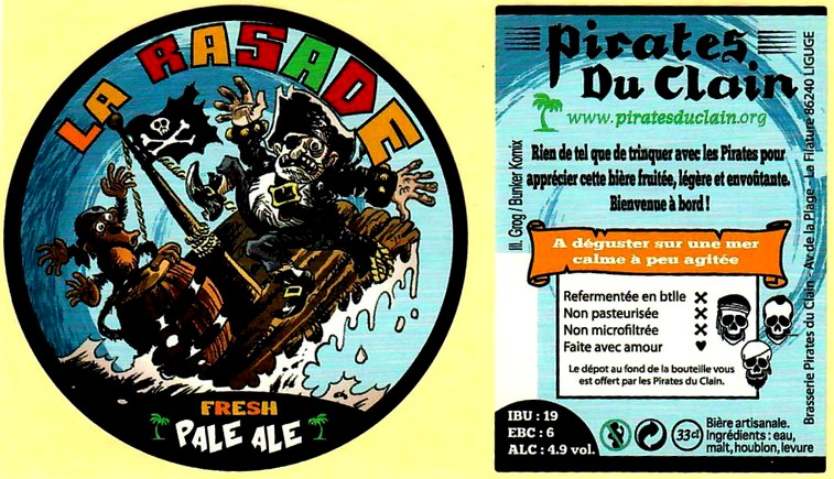 Etiquette BRASSERIE LES PIRATES DU CLAIN 73