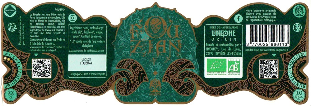 Etiquette BRASSERIE LINGONE 08