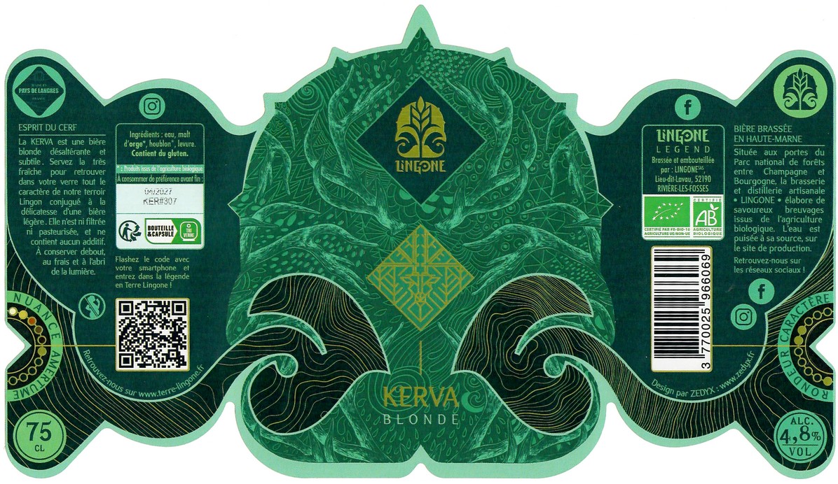 Etiquette BRASSERIE LINGONE 19