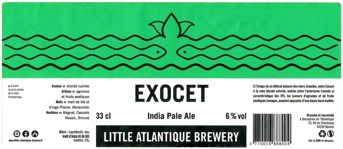 Etiquette BRASSERIE LITTLE ATLANTIQUE BREWERY 05