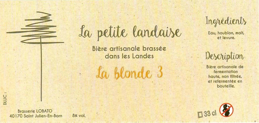 Etiquette BRASSERIE LOBATO 11