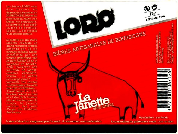 etiquette BRASSERIE LORO 14