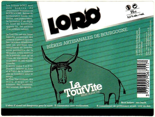 etiquette BRASSERIE LORO 16