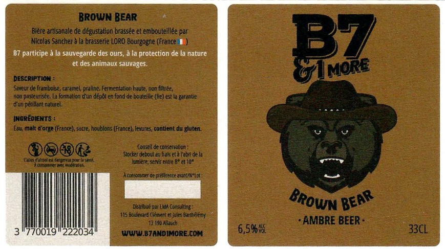 Etiquette BRASSERIE LORO 18