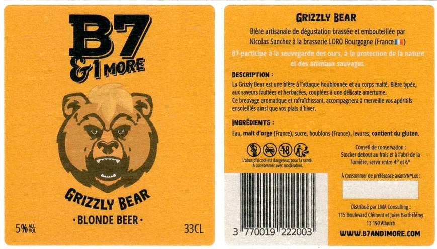 Etiquette BRASSERIE LORO 19