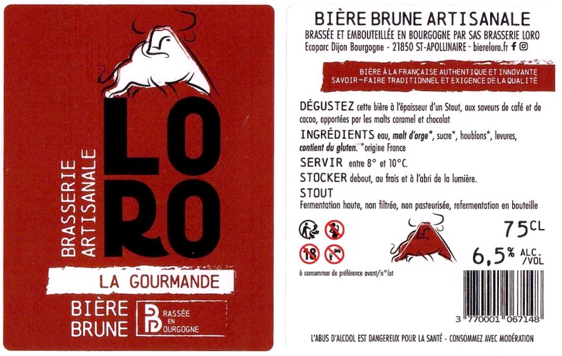 Etiquette BRASSERIE LORO 41