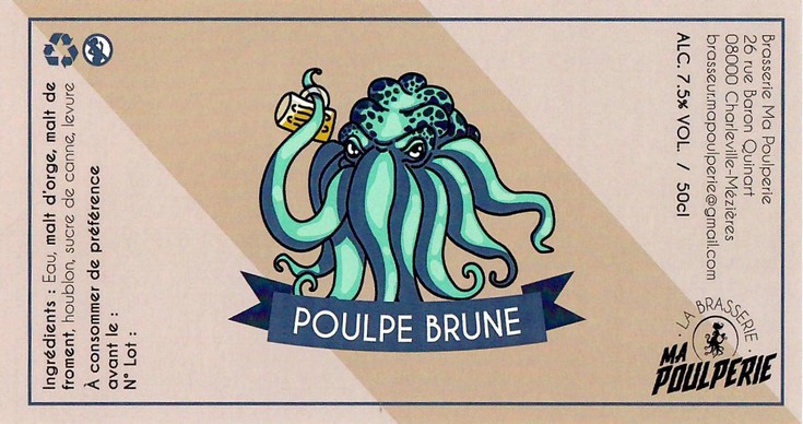 Etiquette BRASSERIE MA POULPERIE 06