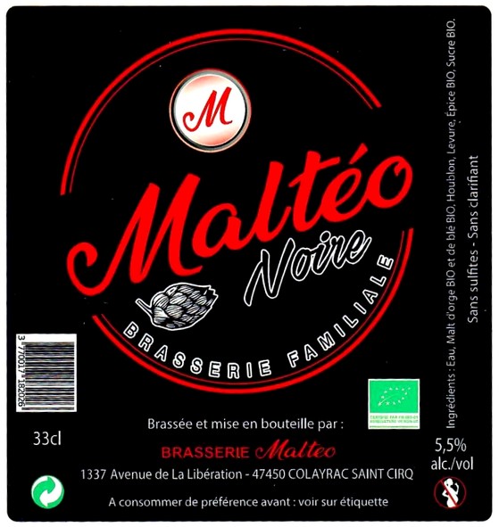 etiquette BRASSERIE MALTEO 10