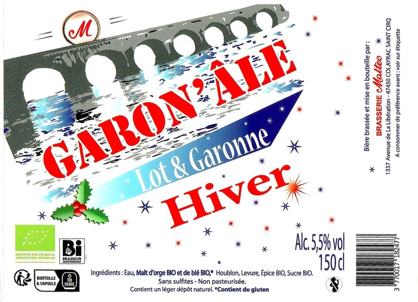 Etiquette BRASSERIE MALTEO 13