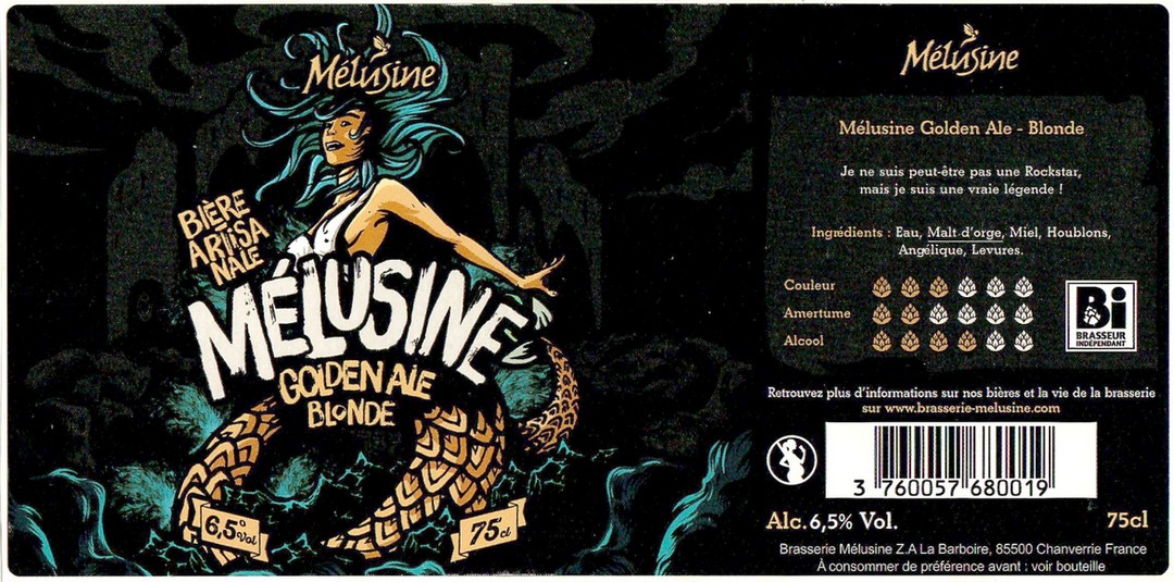 Etiquette BRASSERIE MELUSINE 68