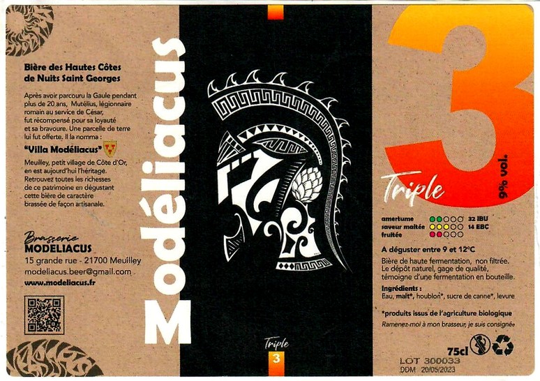 Etiquette BRASSERIE MODELIACUS 13