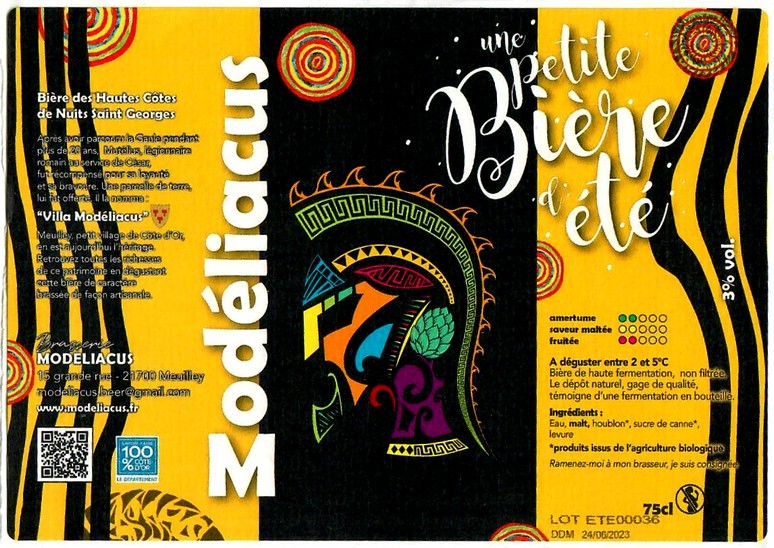 Etiquette BRASSERIE MODELIACUS 16