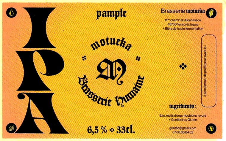 etiquette BRASSERIE MOTUEKA 01
