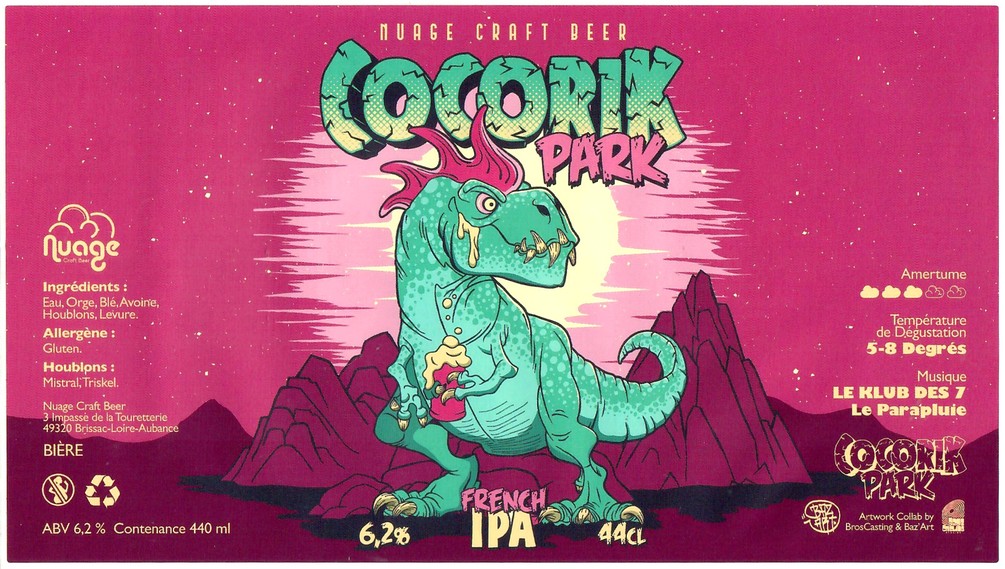 Etiquette BRASSERIE NUAGE CRAFT BEER 01