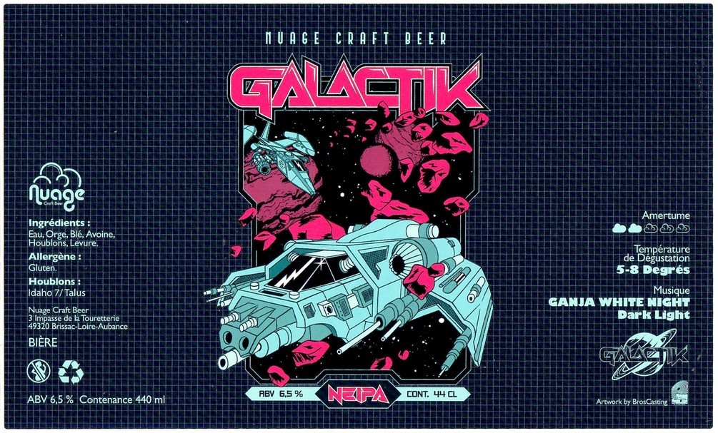 Etiquette BRASSERIE NUAGE CRAFT BEER 02