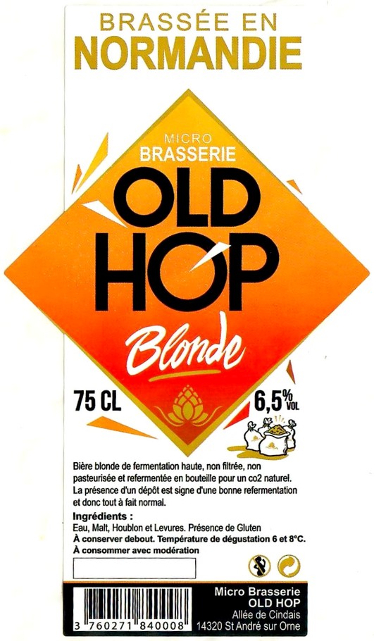 Etiquette BRASSERIE OLD HOP 13