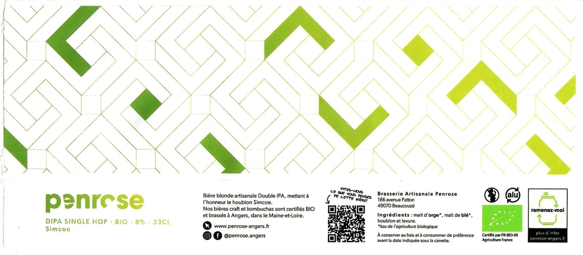 Etiquette BRASSERIE PENROSE 04