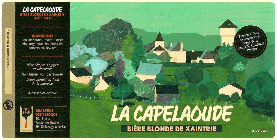 Etiquette BRASSERIE PETIT MONDE 08