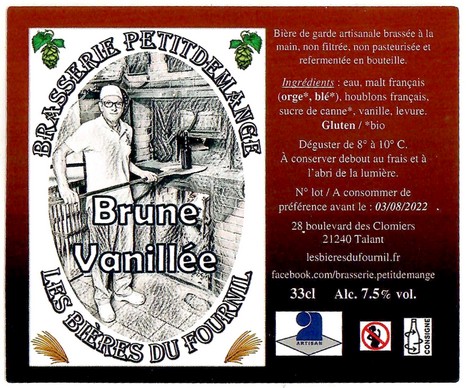 Etiquette BRASSERIE PETITDEMANGE 21 01