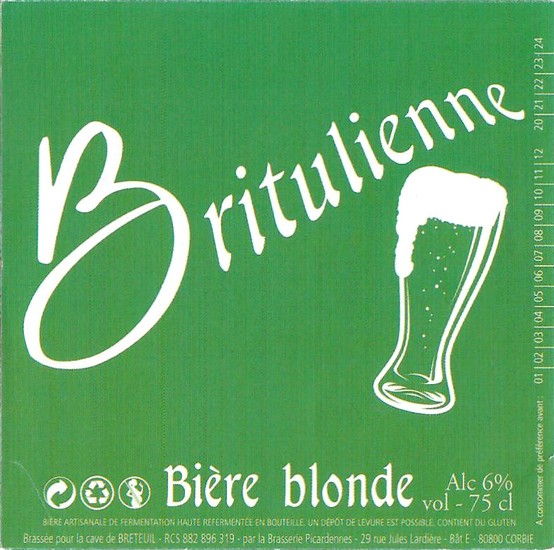 Etiquette BRASSERIE PICARDENNES 01