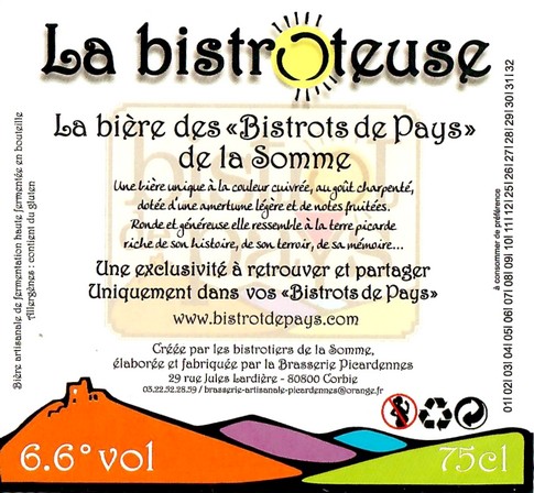 Etiquette BRASSERIE PICARDENNES 38