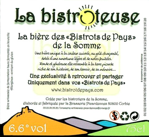 Etiquette BRASSERIE PICARDENNES 54