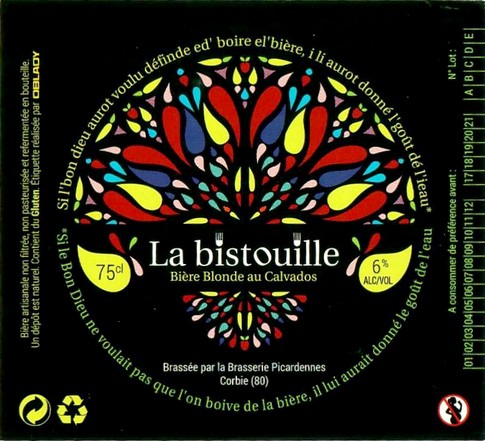 Etiquette BRASSERIE PICARDENNES 55