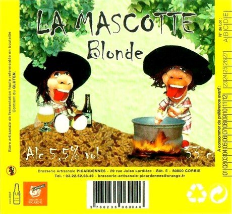 Etiquette BRASSERIE PICARDENNES 65