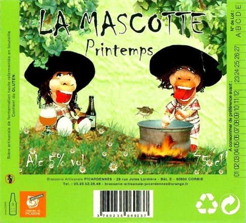 Etiquette BRASSERIE PICARDENNES 67