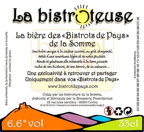 Etiquette BRASSERIE PICARDENNES 82