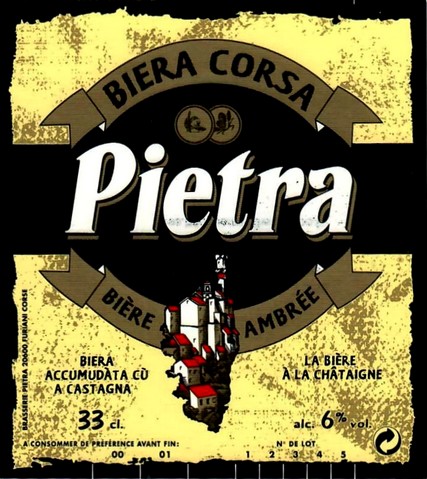Etiquette BRSSERIE PIETRA 25