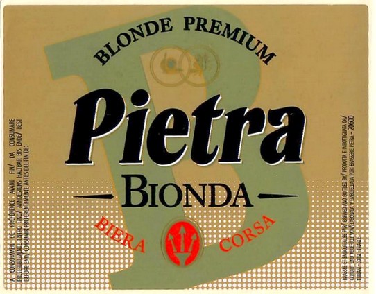 Etiquette BRASSERIE PIETRA 31