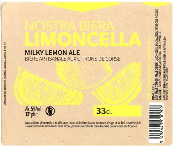 Etiquette BRASSERIE PIETRA 39