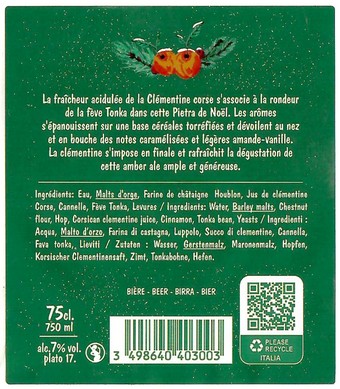 Etiquette BRASSERIE PIETRA 41B