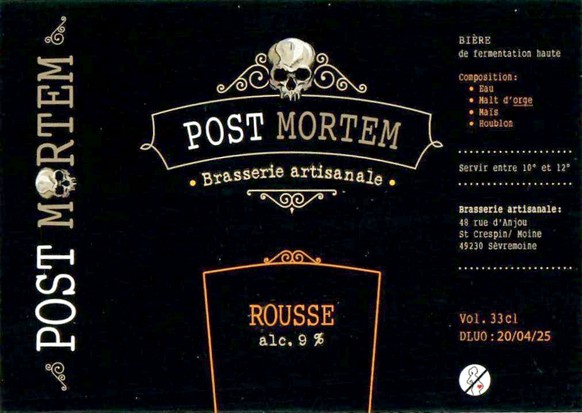 Etiquette BRASSERIE POST MORTEM 12