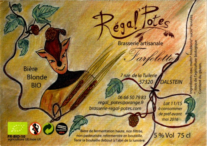 etiquette BRASSERIE REGAL POTES 13