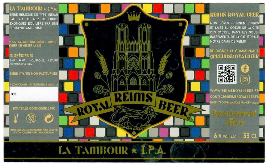Etiquette BRASSERIE REIMS ROYAL BEER 08