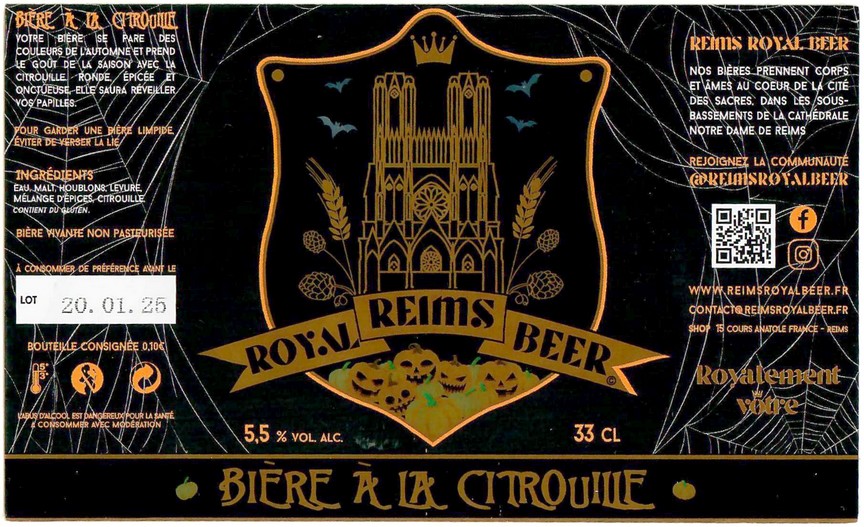 Etiquette BRASSERIE REIMS ROYAL BEER 14