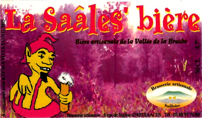 etiquette BRASSERIE SAALOISE 10