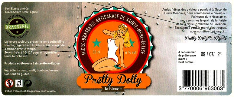 etiquette BRASSERIE DE SAINTE MERE EGLISE 22