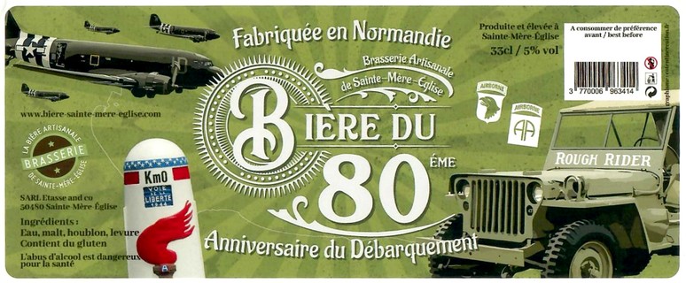 Etiquette BRASSERIE SAINTE MERE EGLISE 42