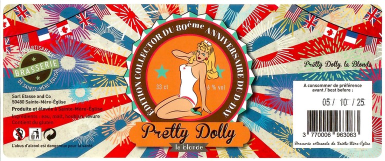 Etiquette BRASSERIE SAINTE MERE EGLISE 46